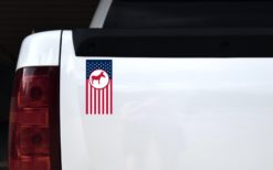 Alternative view of 3in x 6in Democrat Flag Banner Magnet