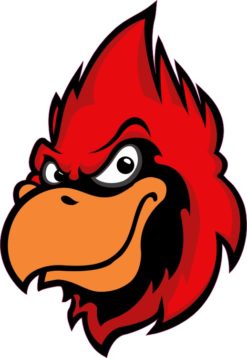 Cardinal Mascot Sticker