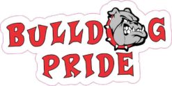 Red Bulldog Pride Sticker
