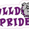 Purple Bulldog Pride Sticker