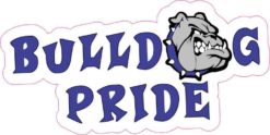 Blue Bulldog Pride Sticker