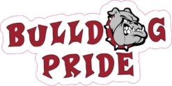 Maroon Bulldog Pride Sticker