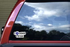 Alternative view of 5in x 2.5in Blue Cougar Pride Sticker