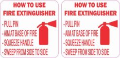 How to Use Fire Extinguisher Stickers