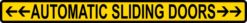 Automatic Sliding Doors Sticker