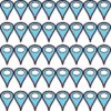 Baby Blue Map Pointer Stickers