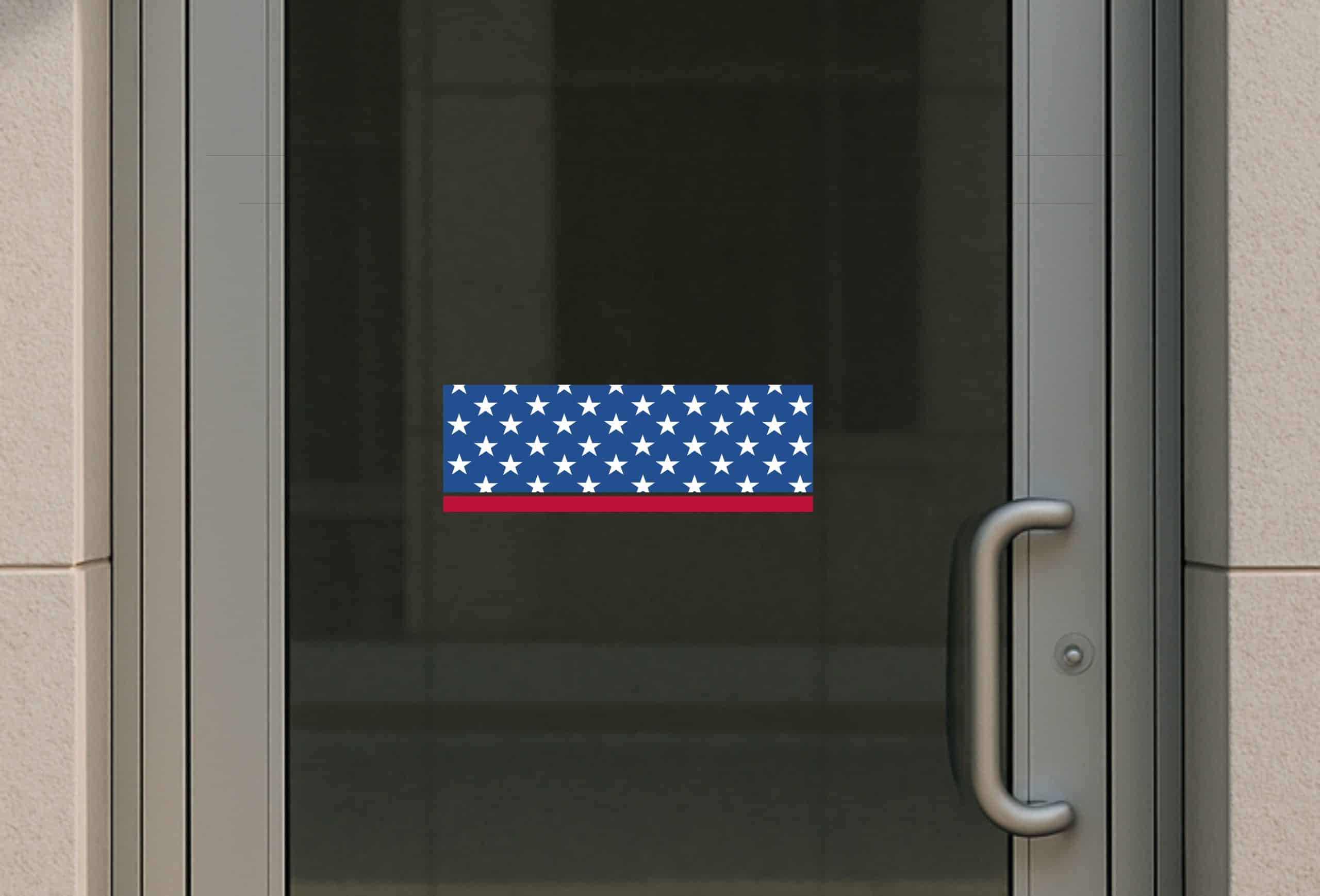 14in x 4.75in Stars and Stripe Sticker - Image 4