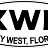 Oval KWF Key West Florida Sticker