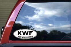 Oval KWF Key West Florida Sticker