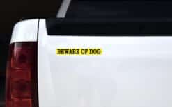 8in x 1in Beware of Dog Stickers
