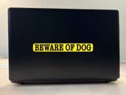 8in x 1in Beware of Dog Stickers