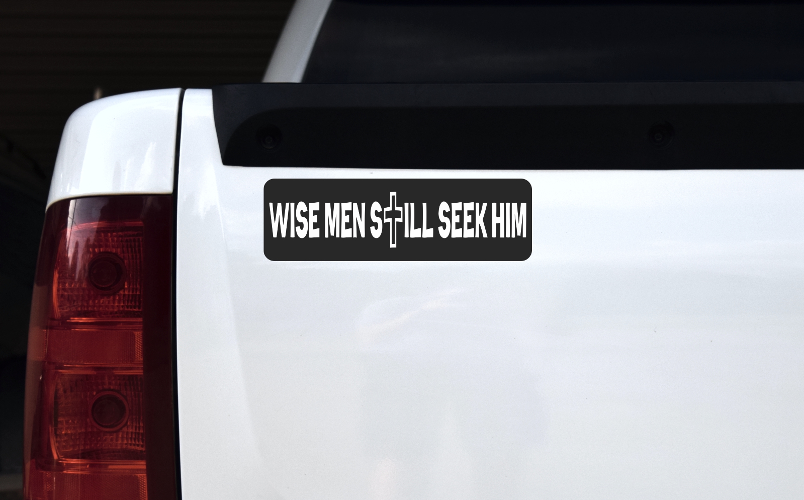 10in x 3in Wise Men Still Seek Him Bumper Sticker - Image 2