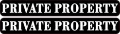 Private Property Stickers