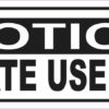 Notice Private Use Only Sticker