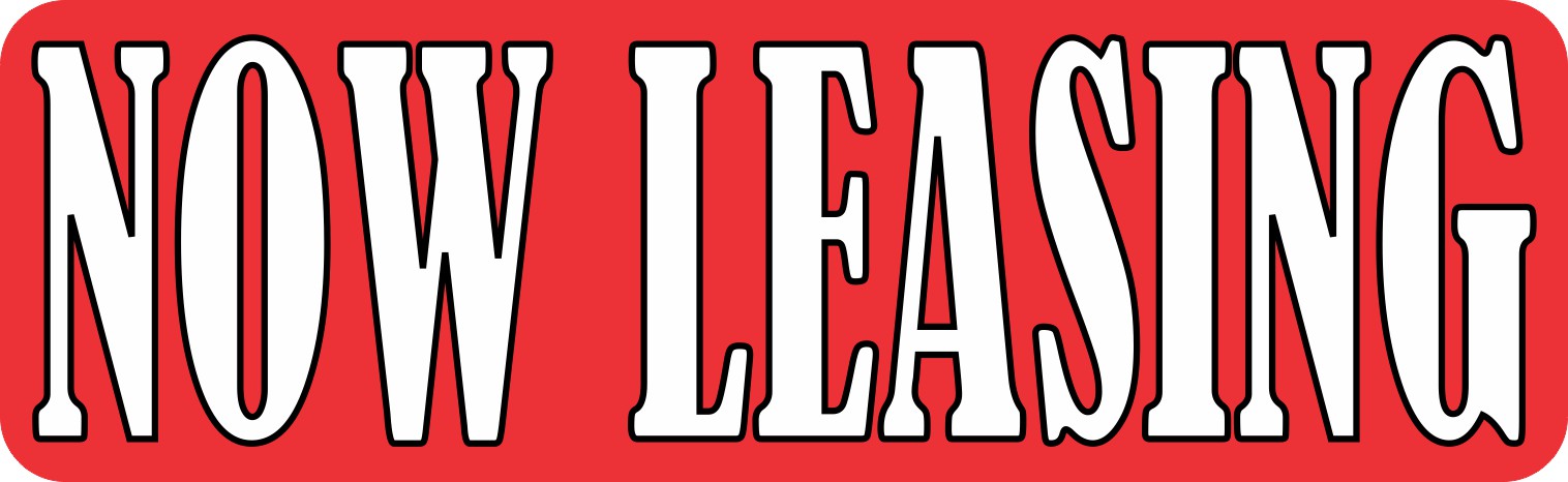 Now Leasing Sticker