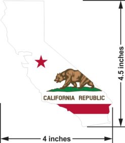 California State Flag Sticker