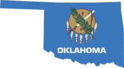 Oklahoma State Flag Sticker