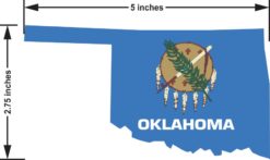 Oklahoma State Flag Sticker