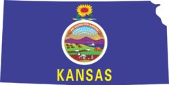Kansas State Flag Sticker