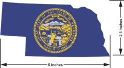 Nebraska State Flag Sticker