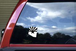 Black and White Arizona Sticker