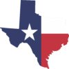 Texas flag sticker