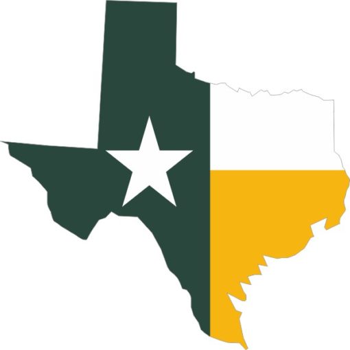 Baylor University Texas Flag Sticker