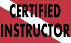 Certified Instructor Diver Down Sticker