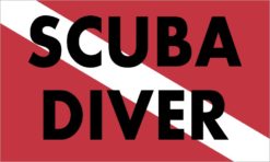 Diver Down Flag Sticker