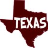 Maroon Texas Sticker