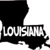 Die Cut Louisiana Sticker