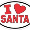 I Love Santa Sticker