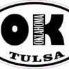 Oval OK Tulsa Oklahoma Sticker