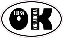 Oval OK Tulsa Oklahoma Sticker