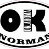 Oval OK Norman Oklahoma Sticker