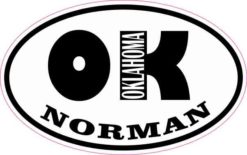 Oval OK Norman Oklahoma Sticker