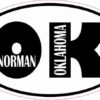 Oval OK Norman Oklahoma Sticker