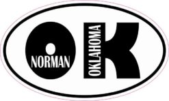 Oval OK Norman Oklahoma Sticker
