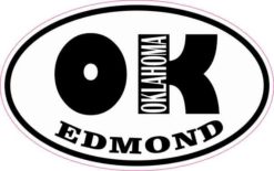 Oval OK Edmond Oklahoma Sticker