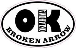 Oval OK Broken Arrow Oklahoma Sticker