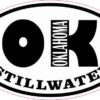 Oval OK Stillwater Oklahoma Sticker