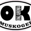 Oval OK Muskogee Oklahoma Sticker