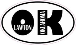Oval OK Lawton Oklahoma Sticker