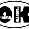 Oval OK Edmond Oklahoma Sticker