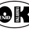 Oval OK Enid Oklahoma Sticker