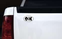 5in x 3in Oval OK Enid Oklahoma Sticker