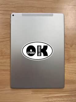 5in x 3in Oval OK Enid Oklahoma Sticker