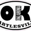 Oval OK Bartlesville Oklahoma Sticker