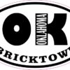 Oval OK Bricktown Oklahoma Sticker