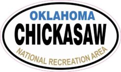 Oval Chickasaw National Recreation Area Sticker